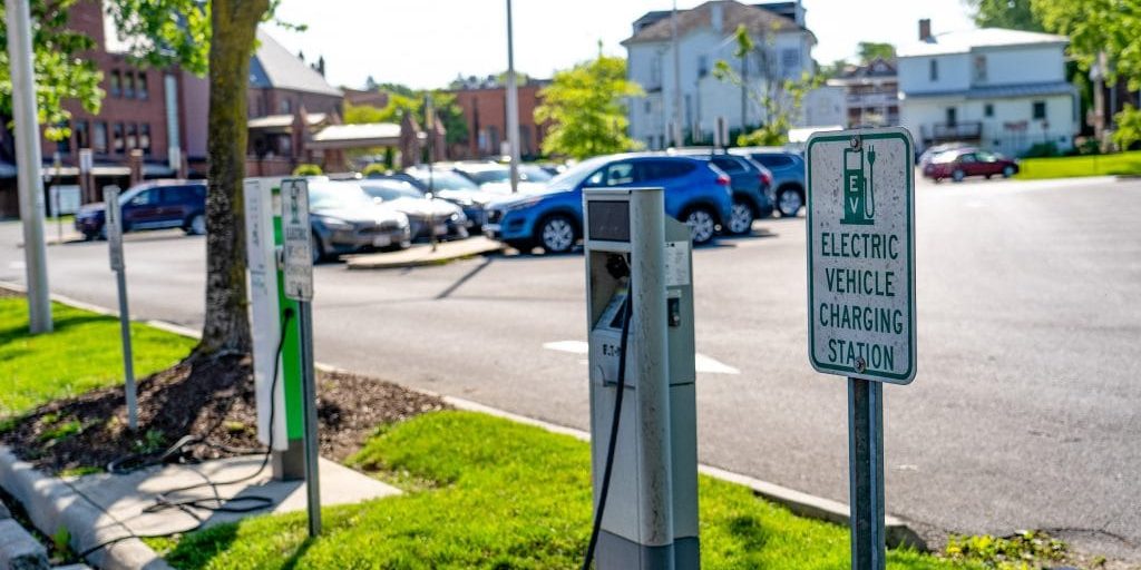 Downtown Harrisonburg Virginia Electric Vehicle Charging Station